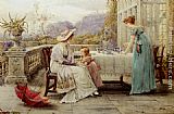 Afternoon Paintings - Afternoon Tea by George Goodwin Kilburne